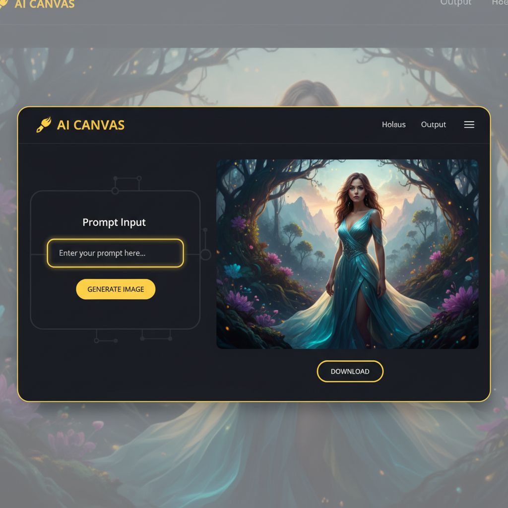 Nano Banana Pro Free workflow — type a prompt on the left, get a 4K AI image on the right