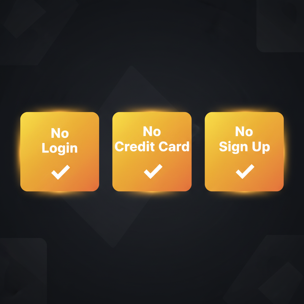 Nano Banana Pro Free — no login, no credit card, no sign up badges
