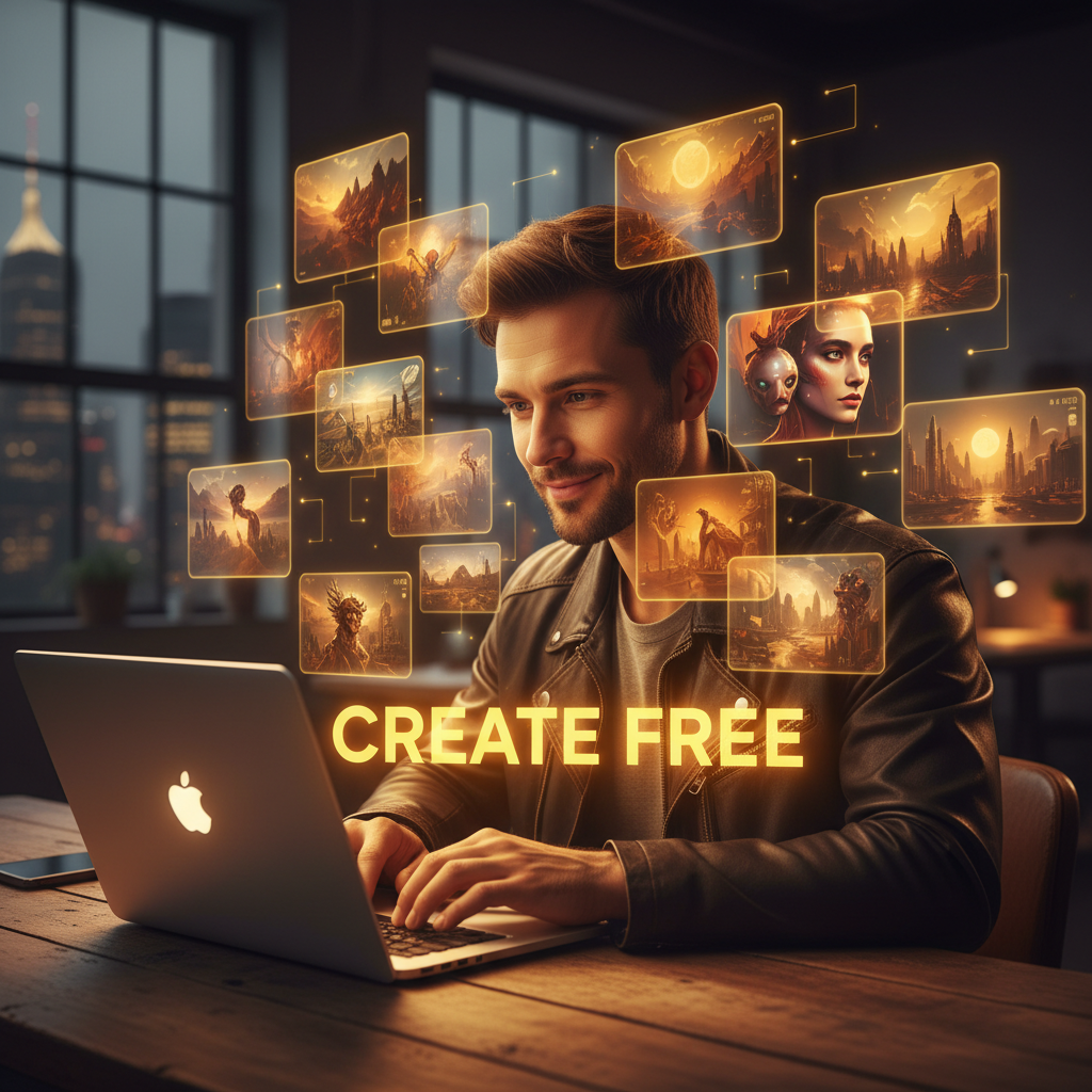 Nano Banana Pro Free — cinematic portrait generated by the free Pro-tier AI image model