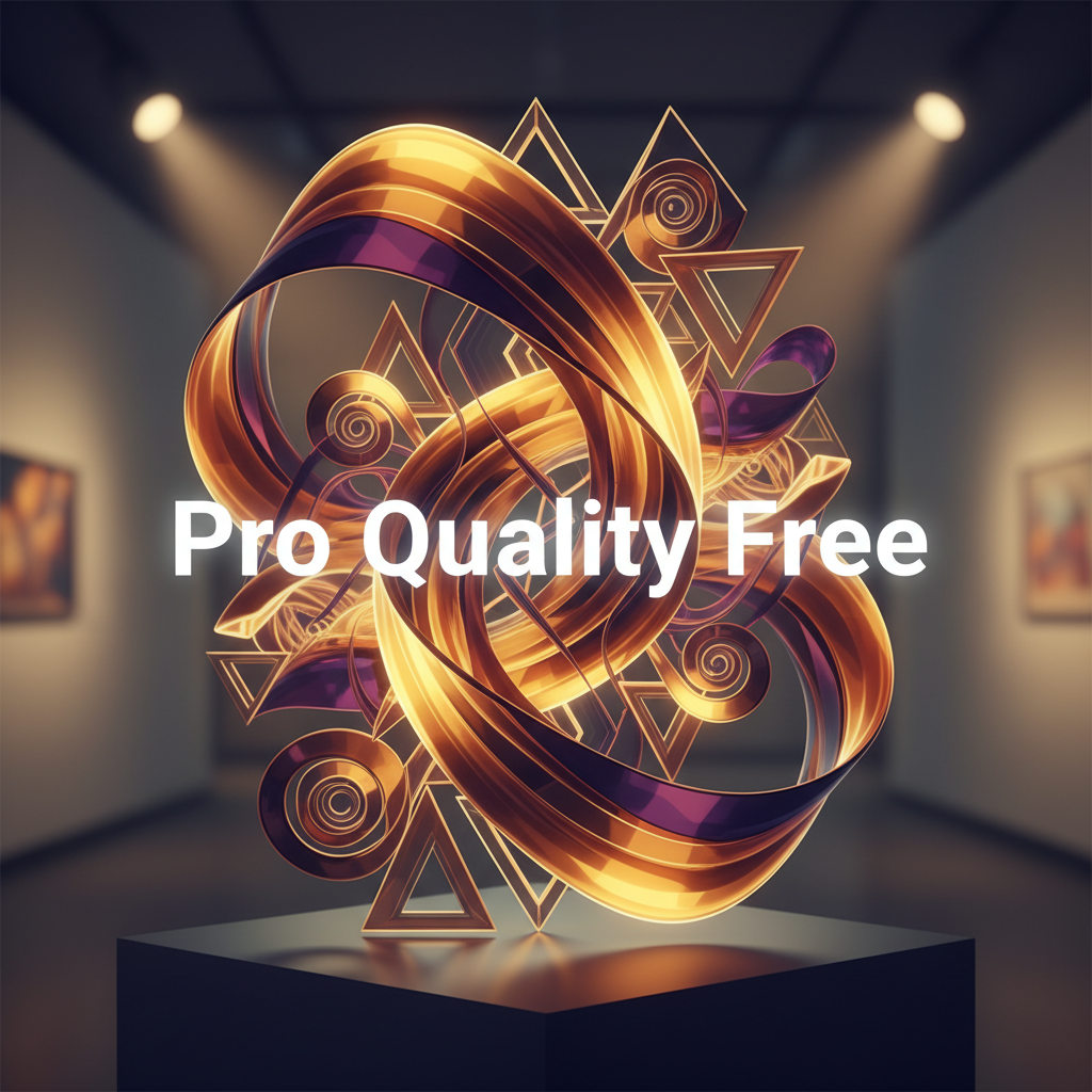 Nano Banana Pro Free — abstract artwork with yellow amber gradients, showcasing 4K Pro-tier quality