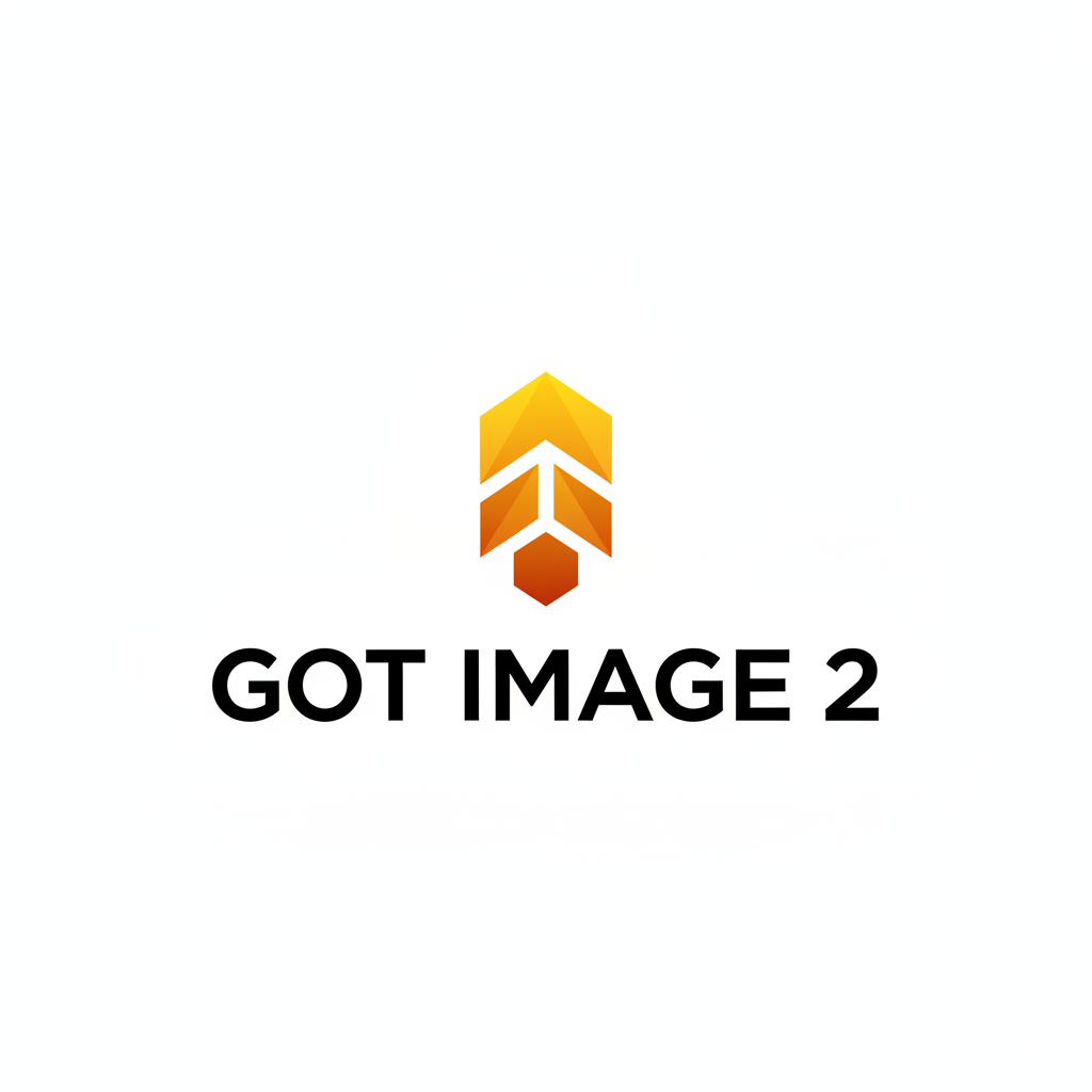 Nano Banana logo generator output — minimalist tech startup wordmark with abstract symbol and yellow gradient accent on white