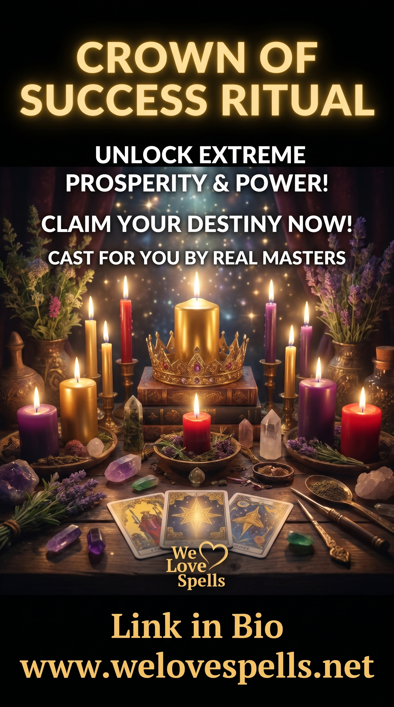 Crown of Success Ritual Tools and Setup