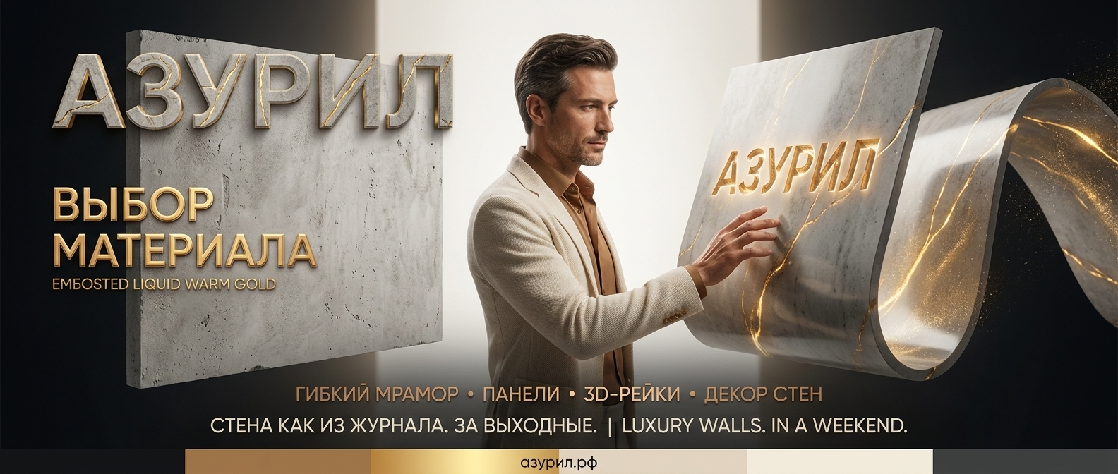 АЗУРИЛ — декоративные панели и отделочные материалы для стен