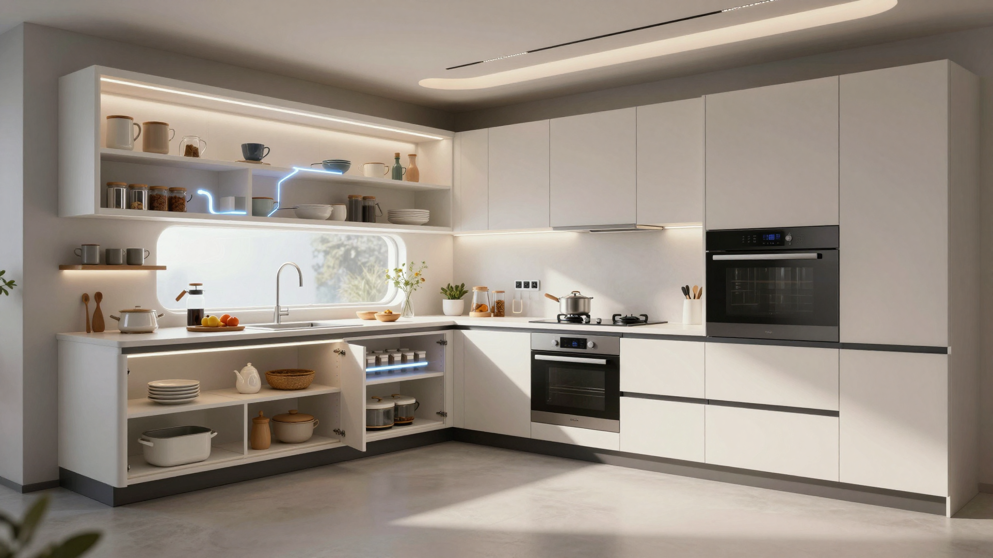 2026년, 공간 디자이너가 제안하는 미래형 스마트 키친: 효율적인 수납과 동선으로 완성하는 꿈의 주방