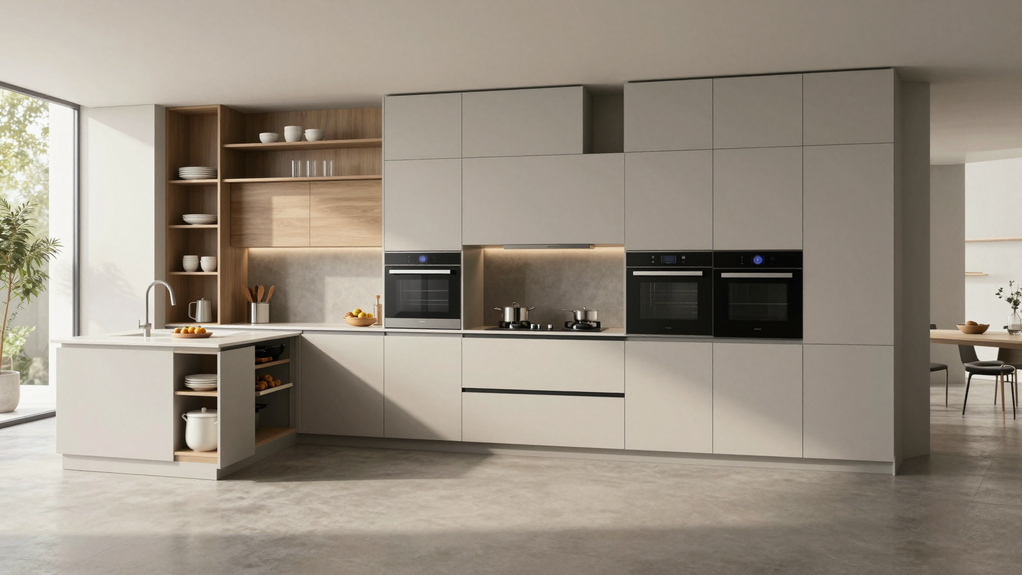 2026년 주방, 공간 디자이너가 제안하는 키친테리어 트렌드: 효율적인 수납과 개방감을 극대화하는 디자인 인사이트