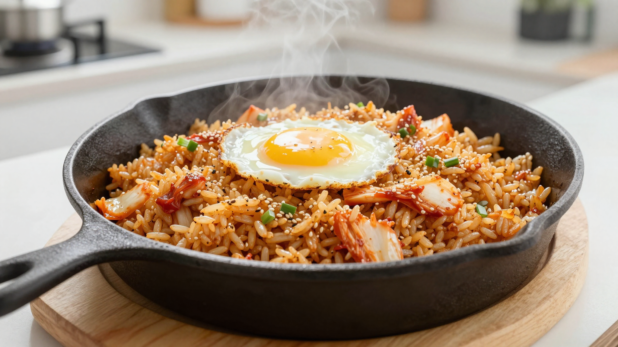 김치볶음밥, 이젠 볶지 마세요! 2026년 최신 트렌드, 오븐으로 굽는 김치볶음밥 레시피 공개